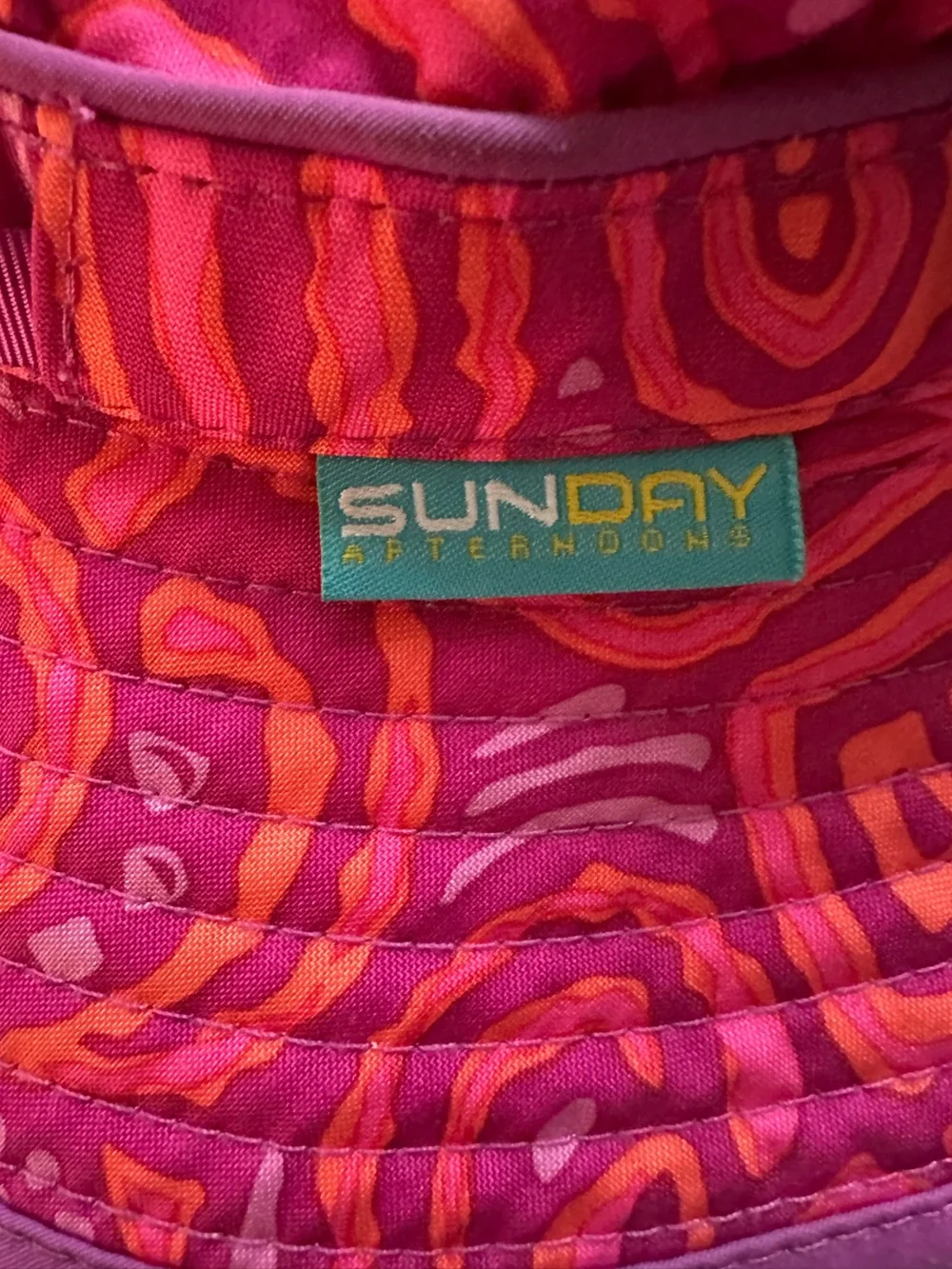 Sunday Afternoons Kids' Play Hat Pink Purple Orange Size M 2-5 Years